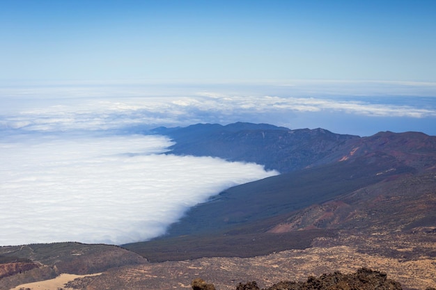 Piękny krajobraz Parku Narodowego Teide Teneryfa Wyspy Kanaryjskie Hiszpania