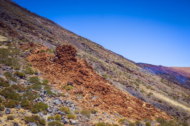 Piękny krajobraz Parku Narodowego Teide Teneryfa Wyspy Kanaryjskie Hiszpania