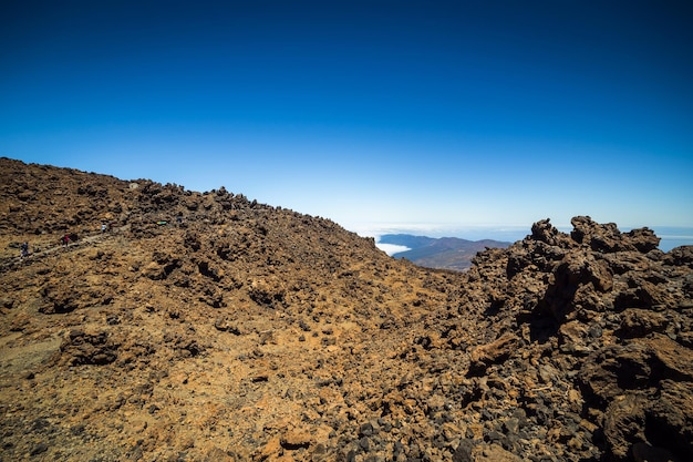 Piękny krajobraz Parku Narodowego Teide Teneryfa Wyspy Kanaryjskie Hiszpania