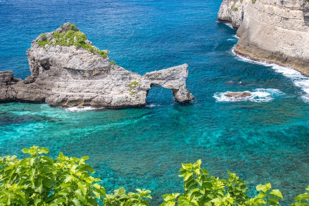 Piękny Krajobraz Plaży Atuh W Nusa Penida Bali Indonezja