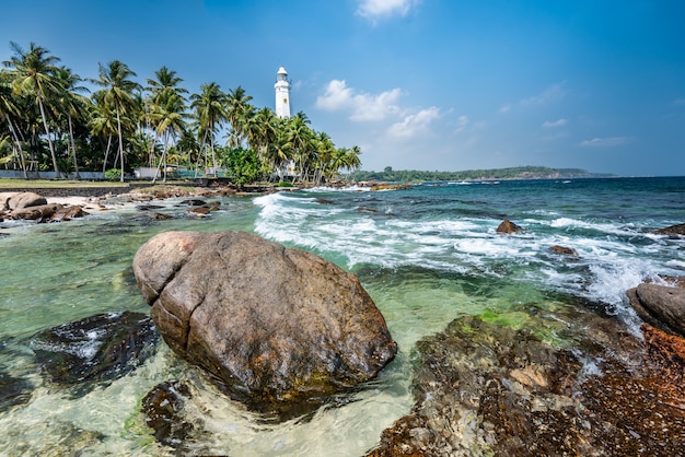 Piękny krajobraz plaży na Sri Lance