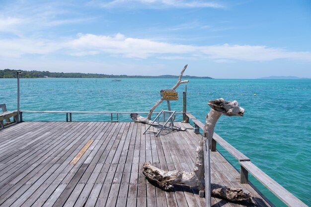 Piękny krajobraz widok na morze Koh Mak Island Trad Thailand