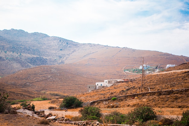 Piękny Krajobraz Wyspy Mykonos, Grecja