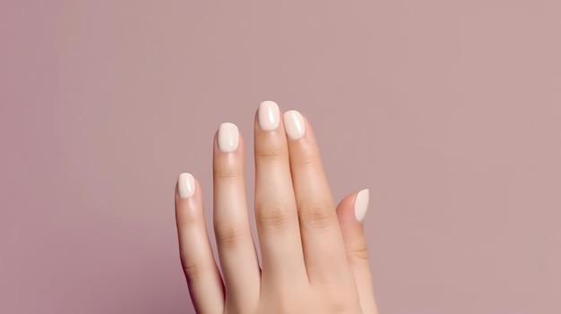 Piękny manicure Ilustracja AI GenerativexA