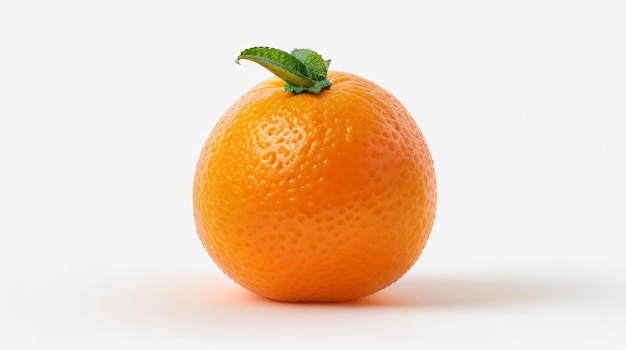 Piękny okrągły Sunkist Nevada pomarańczowy piękny biały na białym tle makiety
