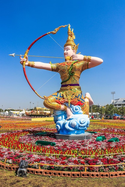 Piękny panoramiczny widok na Bangkok w Tajlandii