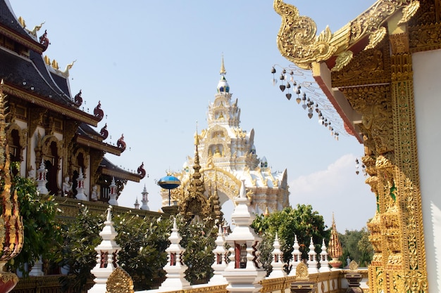 Piękny panoramiczny widok na Chiang Rai w Tajlandii