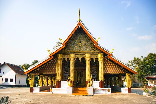 Piękny panoramiczny widok na Luang Prabang Laos