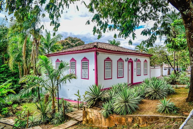 Zdjęcie piękny panoramiczny widok na miasto pirenopolis znajdujące się w goias estate brazil