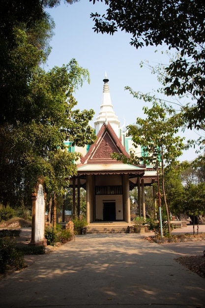 Zdjęcie piękny panoramiczny widok na siem reap w kambodży?