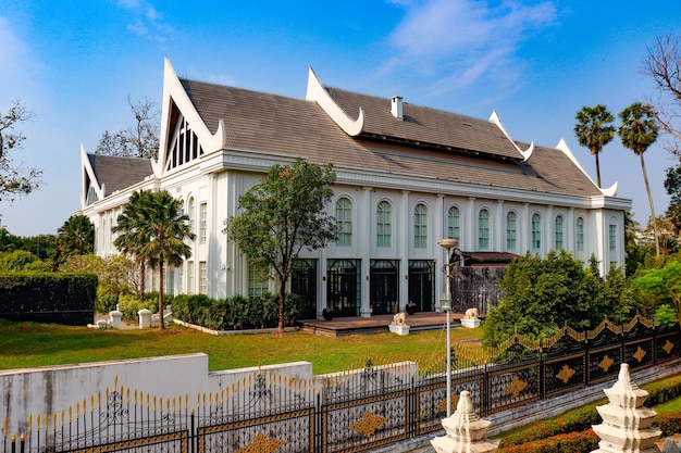 Piękny panoramiczny widok na świątynię Wat Phra Kaew znajdującą się w Vientiane Laos