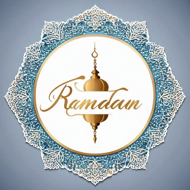 Piękny projekt Ramadan Kareem z mandalą