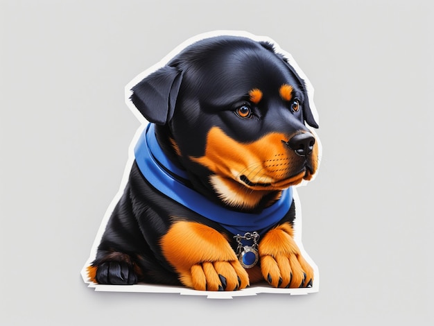 Piękny rottweiler