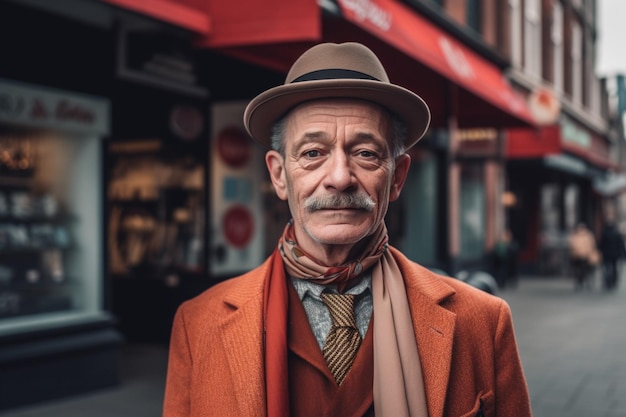 Piękny starszy mężczyzna w mieście zdjęcie zrobione w 2023 przez Craiga Eastona