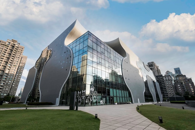 Piękny teatr Taichung na Tajwanie.