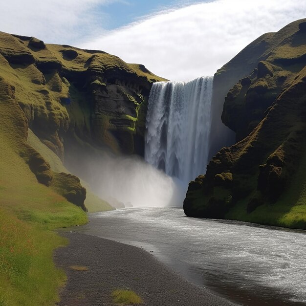 Piękny torrent skogafoss 9