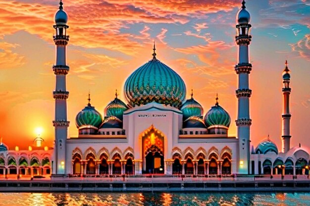Piękny tradycyjny islamski meczet