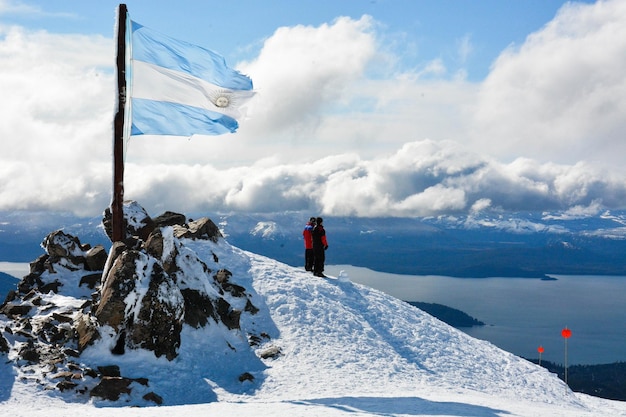 Piękny widok na Cerro Catedral w Bariloche Argentina