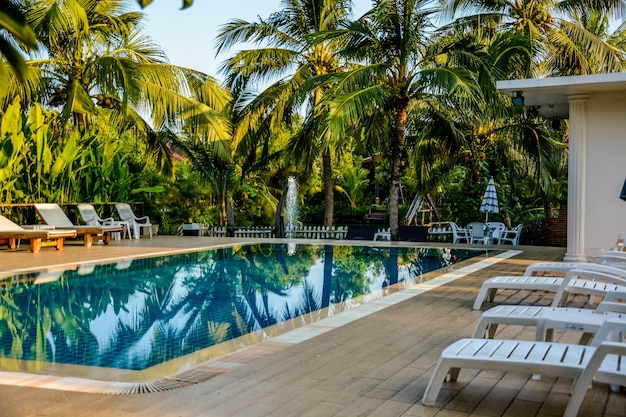 Piękny widok na hotel Baan Thai House położony w Ayutthaya Thailand