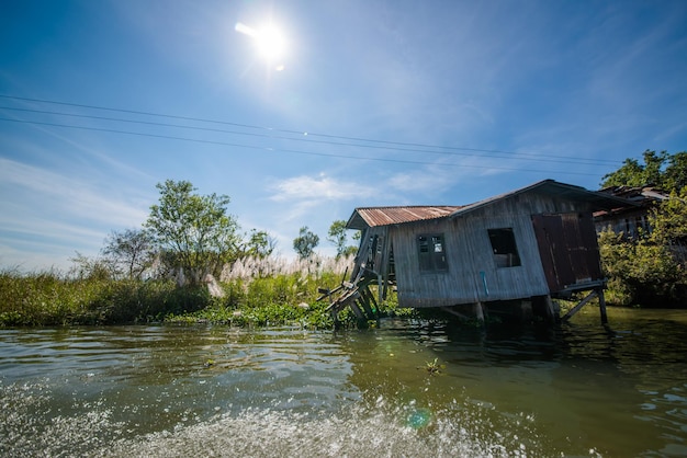 Piękny widok na jezioro Inle Myanmar