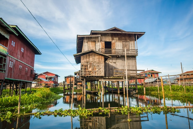 Piękny Widok Na Jezioro Inle Myanmar