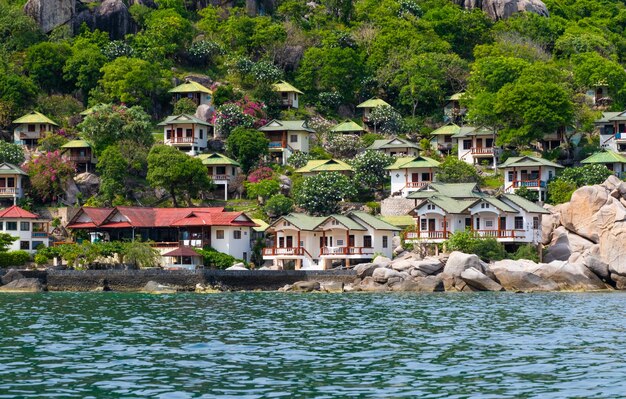 Zdjęcie piękny widok na krajobraz w koh tao tajlandia