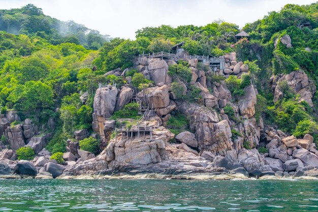 Piękny widok na krajobraz w Koh Tao Tajlandia