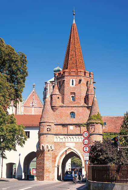 Piękny widok na miasto Ingolstadt