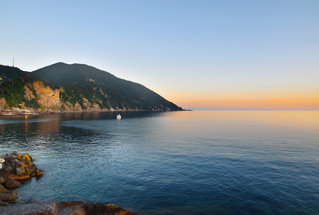 Piękny Widok Na Morze W Camogli