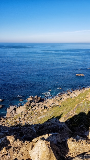 Piękny widok na ocean i góry?