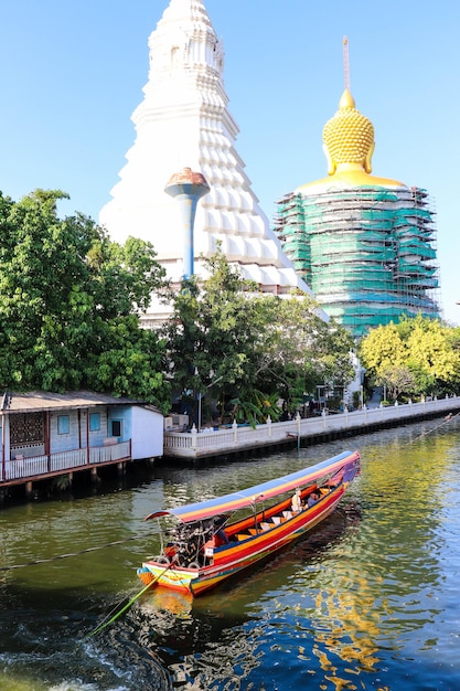 Zdjęcie piękny widok na panoramę bangkoku w tajlandii