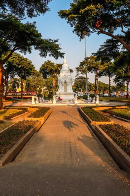 Piękny widok na panoramę Bangkoku w Tajlandii