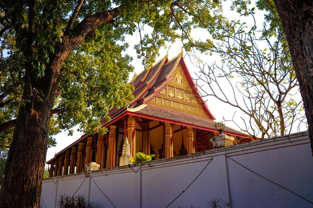 Piękny widok na panoramę miasta Vientiane w Laosie