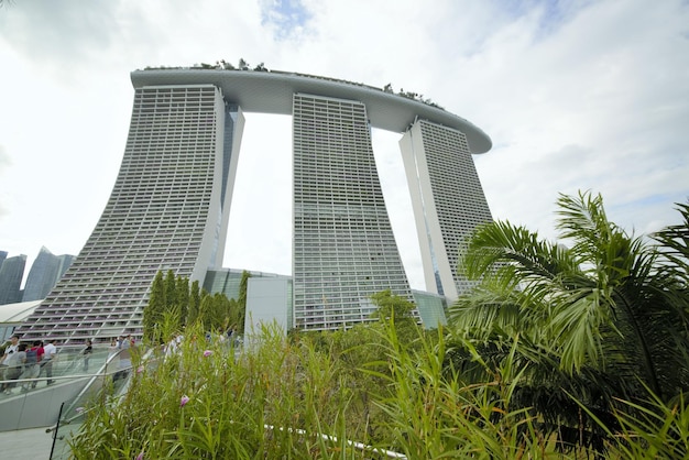 Piękny Widok Na Panoramę Singapuru