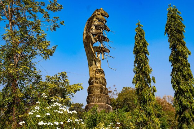 Piękny widok na Park Buddy znajdujący się w Nong Khai Tajlandia