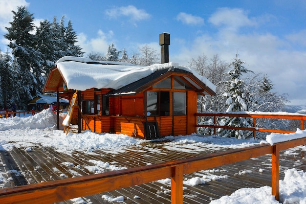 Piękny widok na park Piedras Blancas położony w Bariloche Argentina