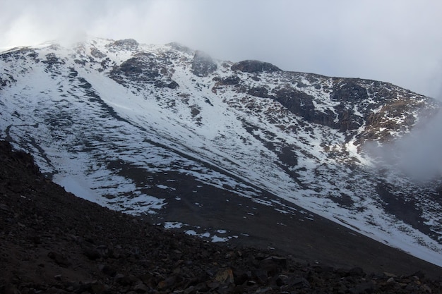 Piękny widok na Pico de Orizaba w Ameryce Północnej