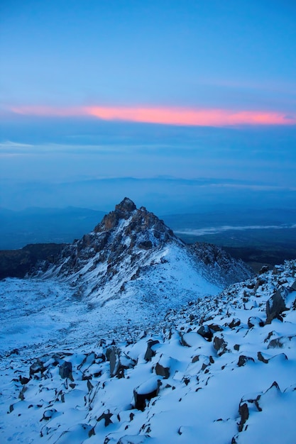 Piękny widok na Pico de Orizaba w Meksyku