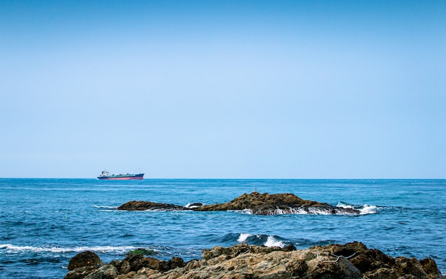 Piękny widok na plażę Homigot, Pohang, Korea Południowa