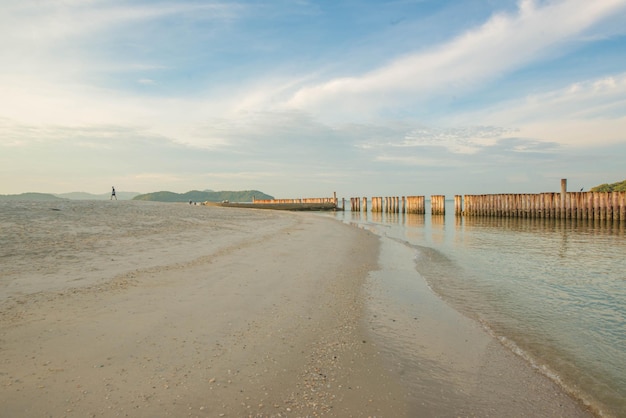 Piękny widok na plażę Pantai Cenang Langkawi Malezja