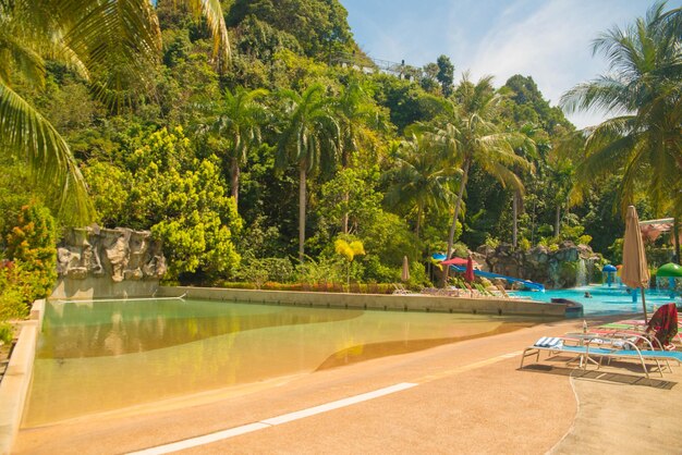 Piękny widok na plażę Pantai Cenang Langkawi Malezja