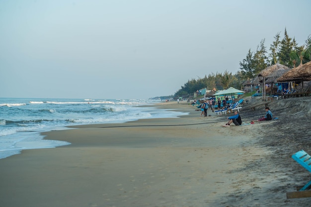 Piękny widok na plażę w Hoi An w Wietnamie