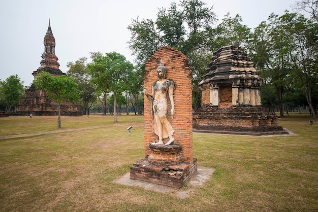 Piękny widok na Sukhothai w Tajlandii