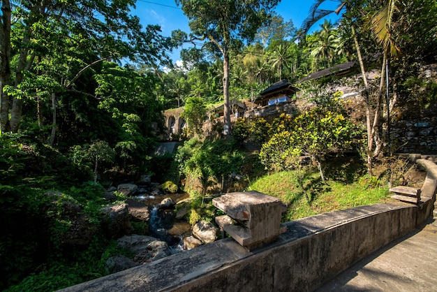 Piękny widok na świątynię Gunung Kawi znajdującą się na Bali w Indonezji