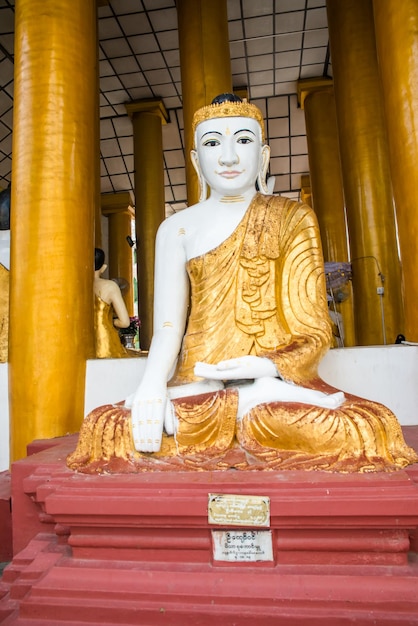 Piękny widok na świątynie Shwedagon Padoga znajdujące się w Yangon Myanmar