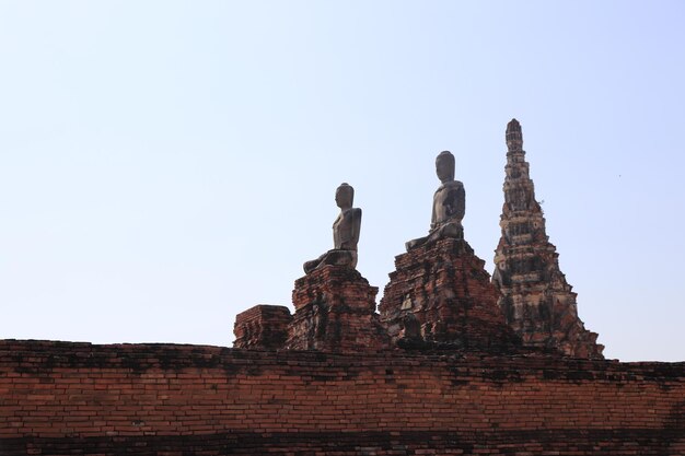 Piękny widok na świątynię Wat Chaiwatthanaram znajdującą się w Ayutthaya Thailand