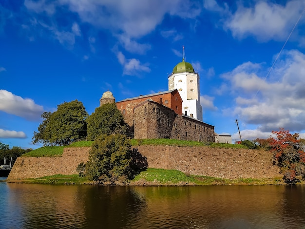 Piękny Widok Na Wieżę Olaf W Wyborgu W Rosji.