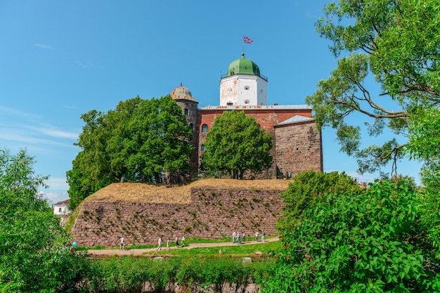 piękny widok na zamek Wyborg