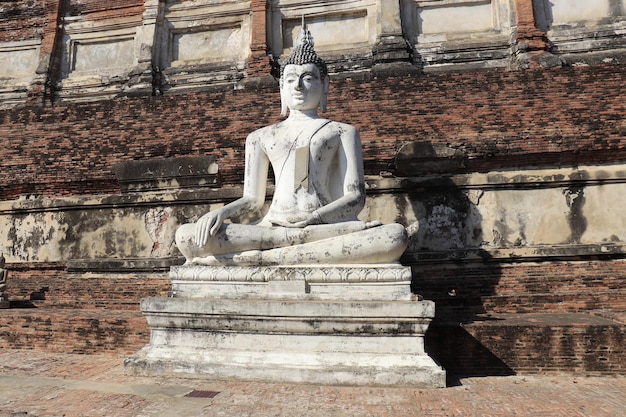 Piękny widok panoramiczny na Ayutthaya w Tajlandii