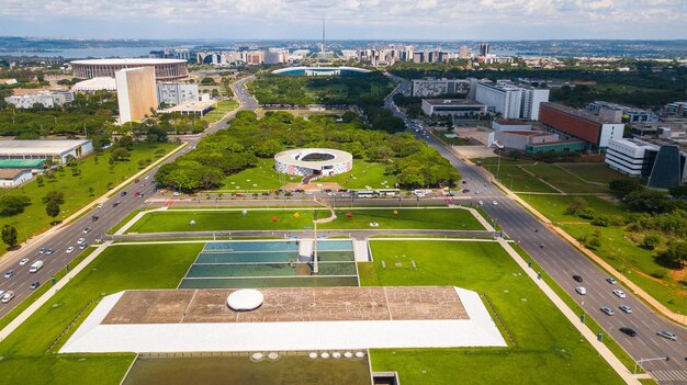 Piękny widok panoramiczny na Brasilia Brazil